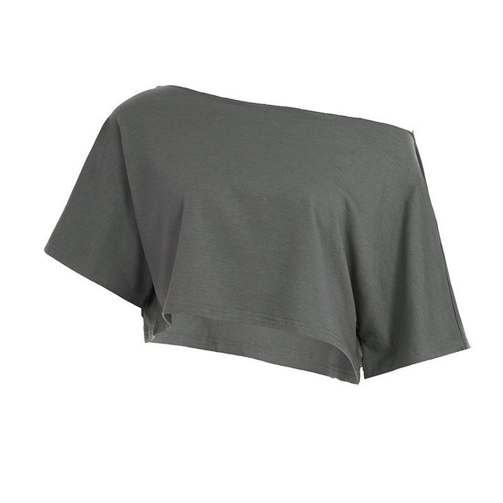 Damen cropped T-Shirt mit weiter Passform Drune