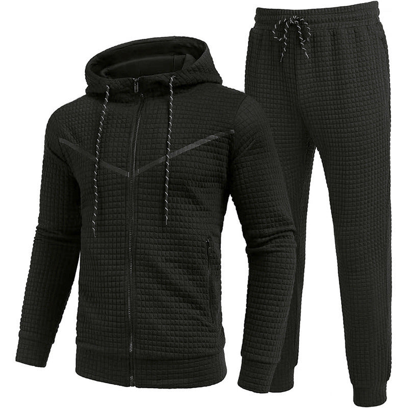 Herren Fleece-Jogginganzug mit strukturiertem Design Drune