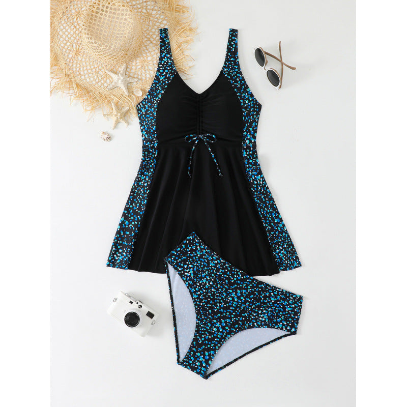 Damen Strandkleid Badeanzug Drune