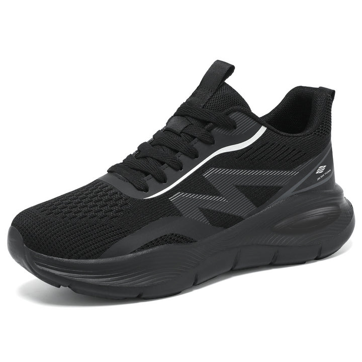 Damen nan Performance-Slip-On Running-Sneaker mit nahtlosem Mesh-Obermaterial, stoßdämpfender Waben-Plateausohle und verstärkter Fersenstütze Drune