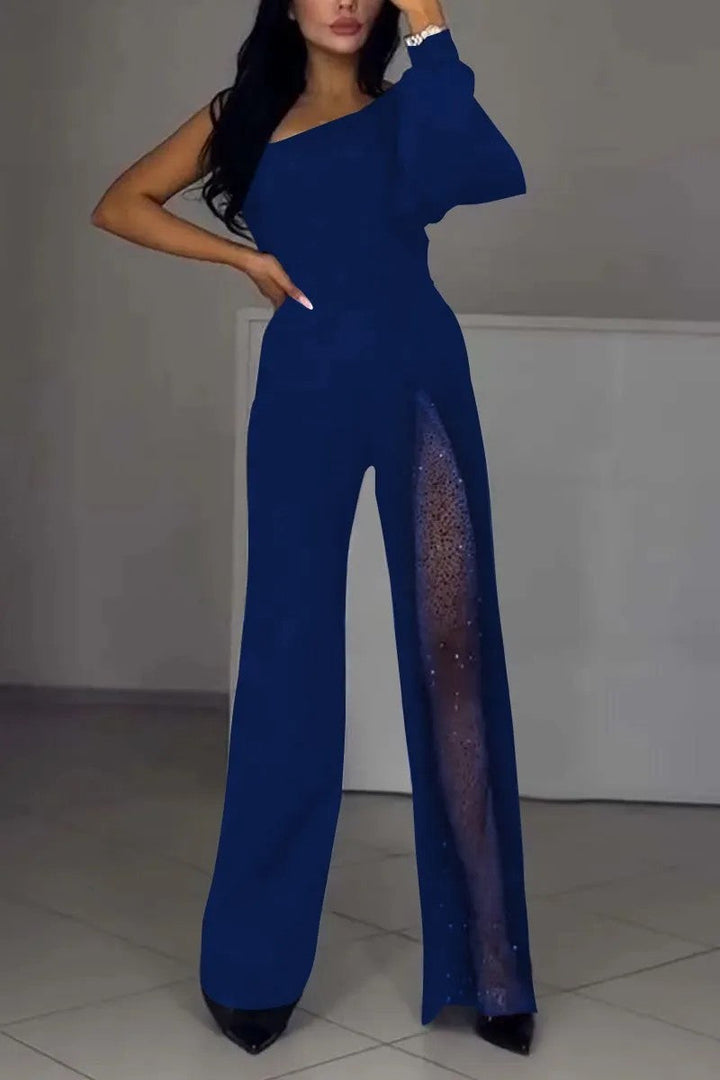 Drune | Sexy einseitiger High-Slit-Jumpsuit