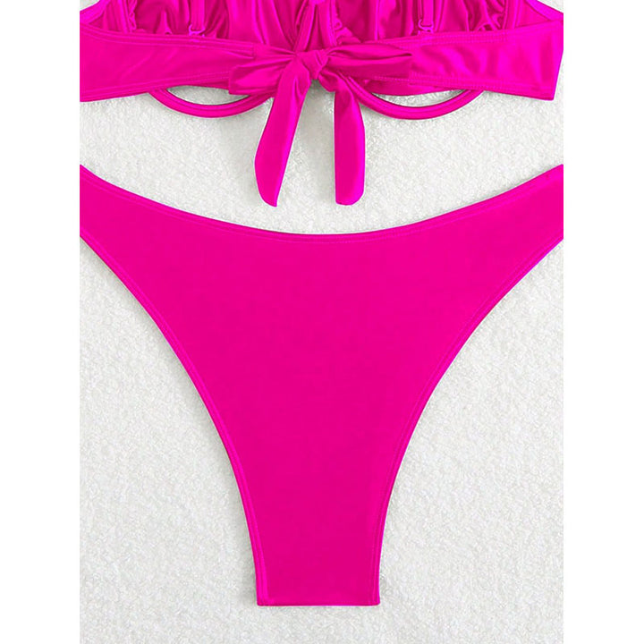 Damen Triangel-Bikini mit Balkonoberteil und hohem Beinausschnitt Drune