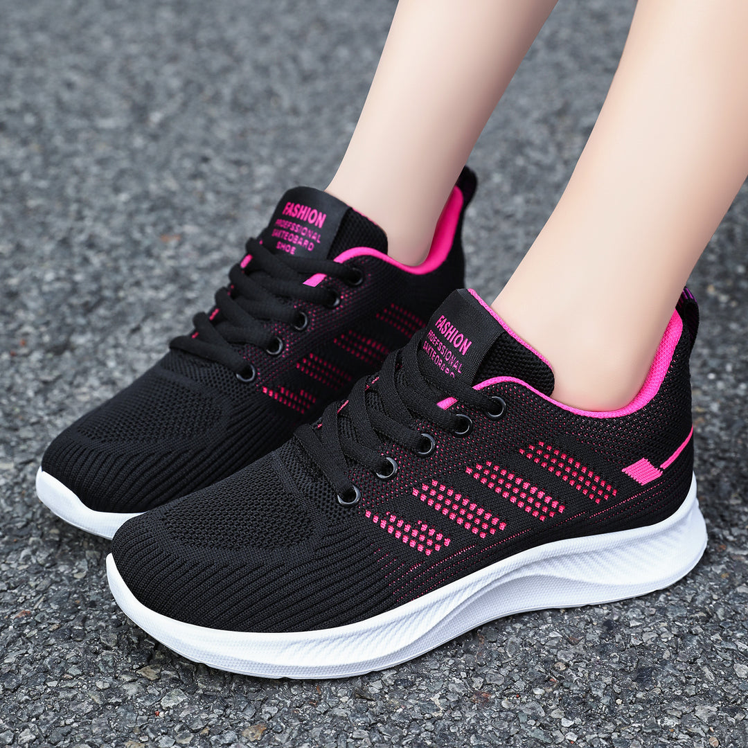 Unisex nan atmungsaktive Strick-Sneaker mit leichter Memory-Fußbett Sohle Drune