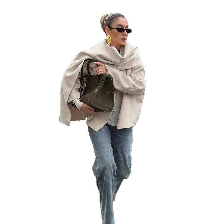 Damen Oversized Strickjacke mit elegantem Schnitt und praktischen Taschen Drune