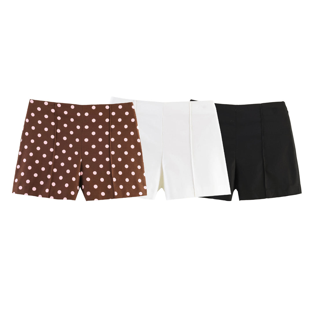 Damen elegante Shorts mit modernen Plissee-Details Drune