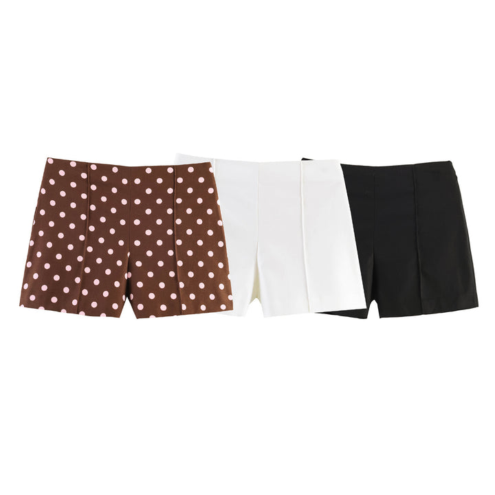 Damen elegante Shorts mit modernen Plissee-Details Drune