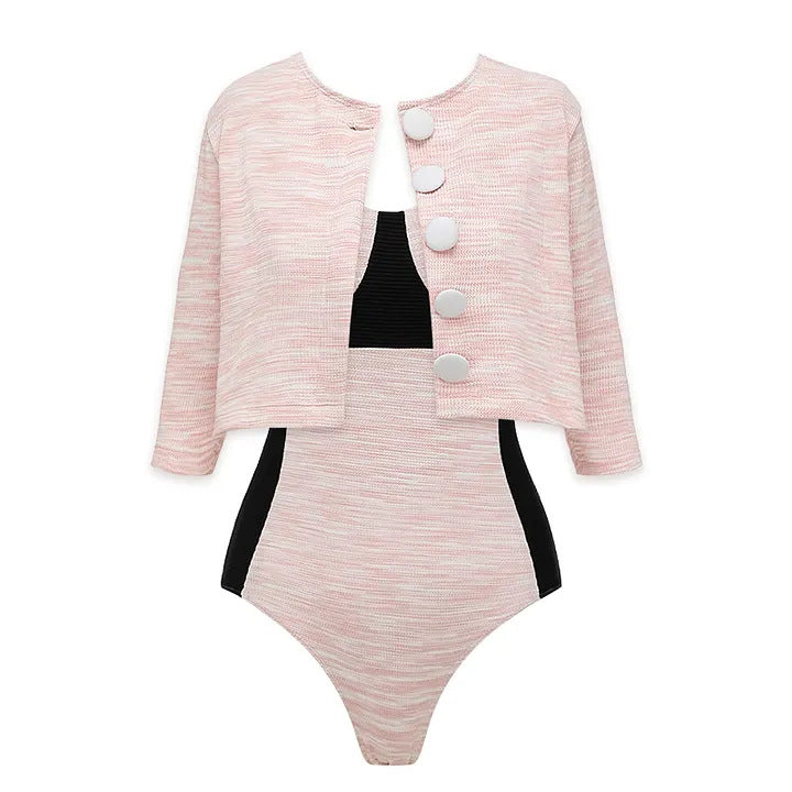 Damen Bikini-Set mit hochtailliertem Höschen und modischem Oberteil Drune
