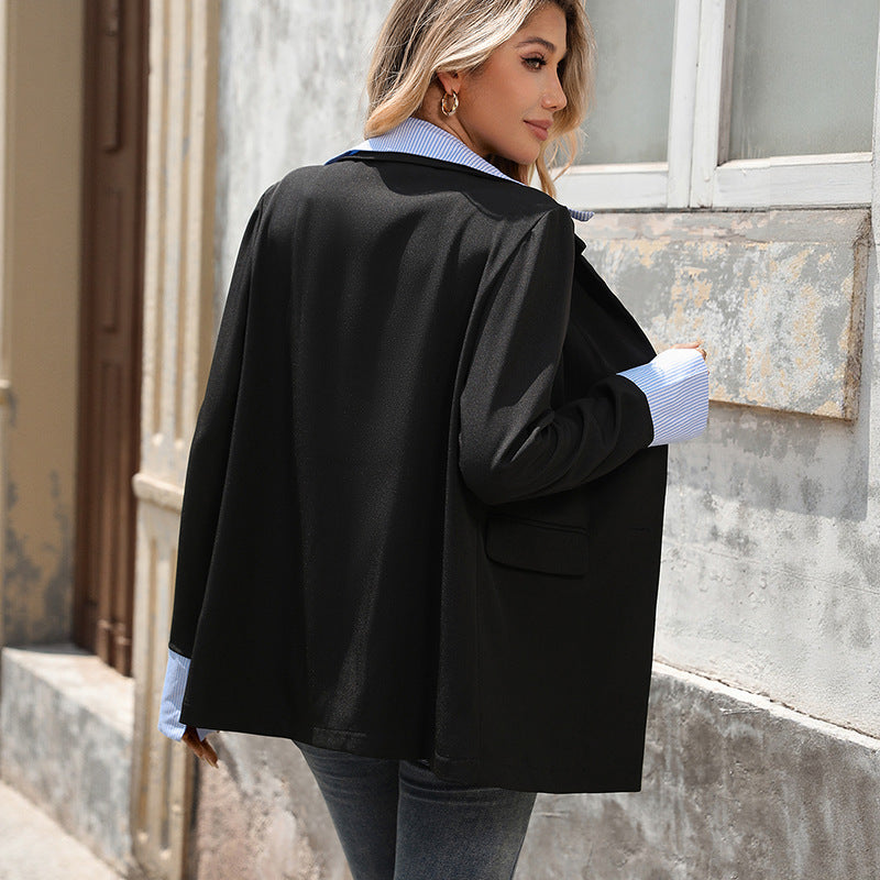 Damen Eleganter Blazer mit klassischem Schnitt und praktischen Taschen Drune