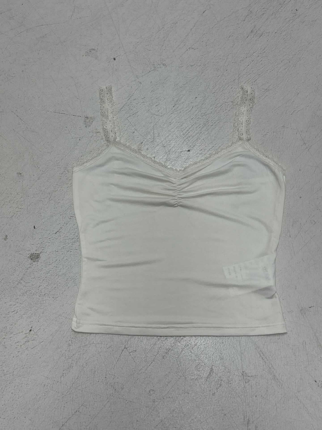 Damen Spaghettiträgershirt mit eleganter Häkelborte Drune
