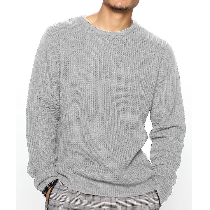 Herren Grobstrickpullover mit strukturiertem Muster und lässigem Schnitt Drune