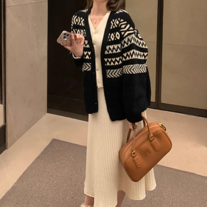 Damen kuscheliger Strickcardigan Drune