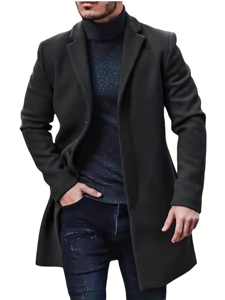 Herren eleganter, taillierter Mantel Drune