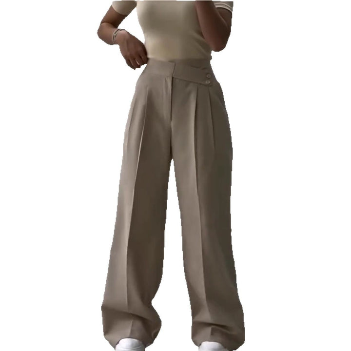 Damen Elegante und weite Bügelfaltenhose Drune