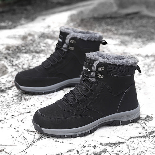 Damen Warme Winter-Wanderstiefel mit isolierendem Futter und rutschfester Sohle Drune