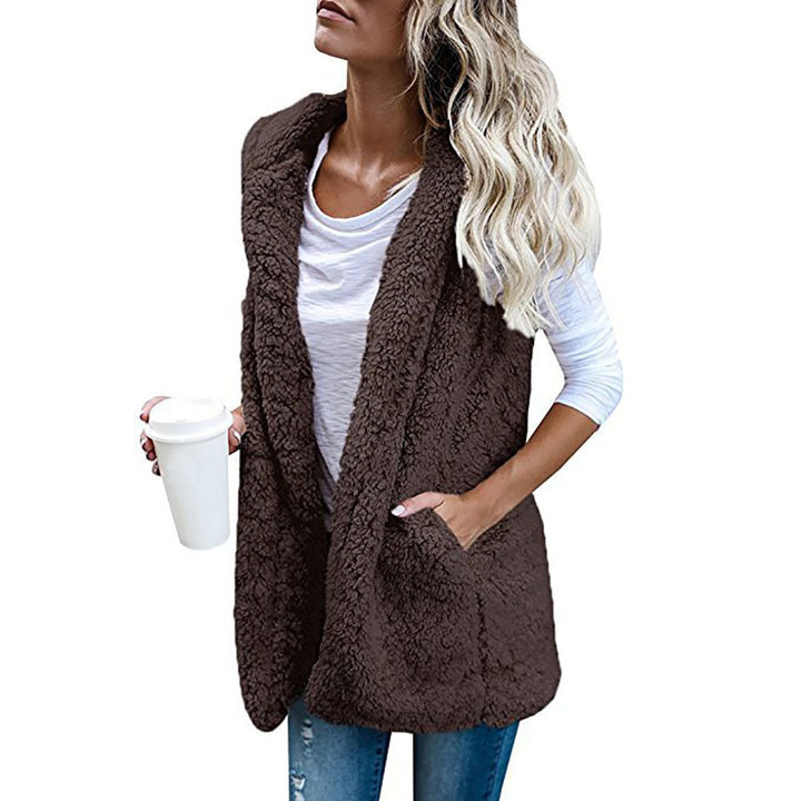 Damen Fleece Weste mit offenem Design und praktischen Taschen Drune