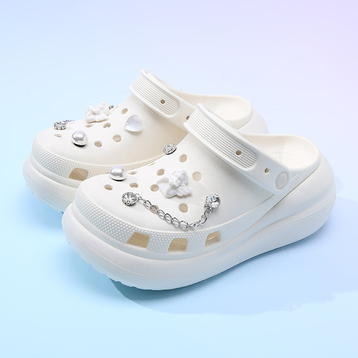Femme Dekorative Freizeit Clogs Drune
