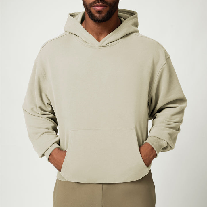 Herren Kapuzenpullover mit weichem Fleece-Futter und geräumiger Tasche Drune