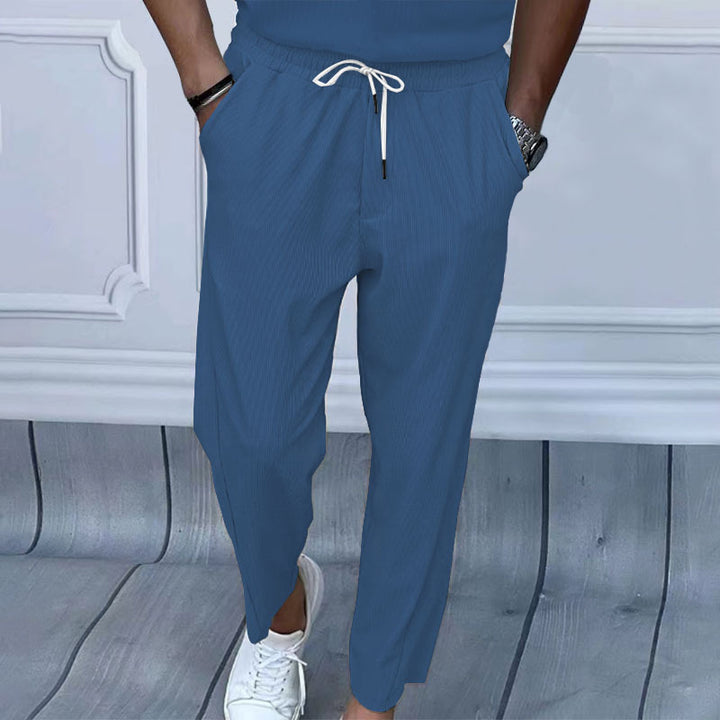 Herren Freizeithose mit elastischem Bund und praktischen Seitentaschen Drune