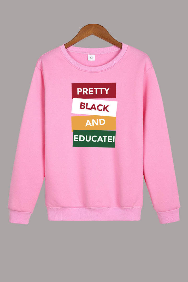 Damen Sweatshirt mit auffälligem Schriftzug Drune