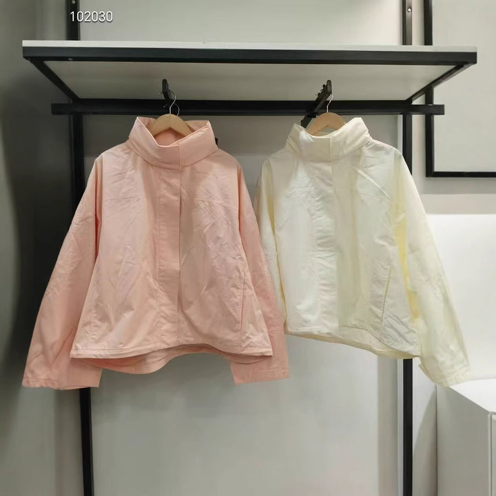 Damen leichte Übergangsjacke mit hohem Kragen Drune
