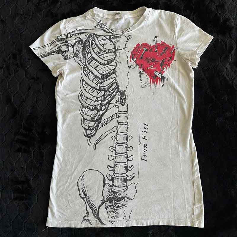 Damen Grafik-T-Shirt mit einzigartigem Skelett-Design Drune