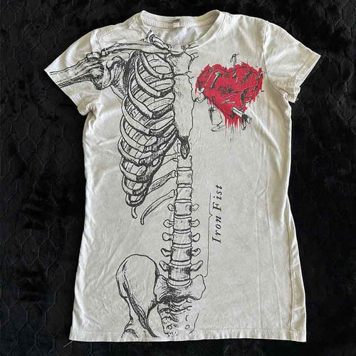 Damen Grafik-T-Shirt mit einzigartigem Skelett-Design Drune