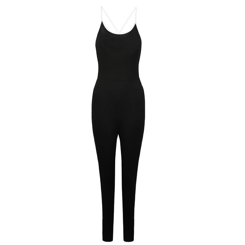 Damen elegante bodenlange Jumpsuit Drune