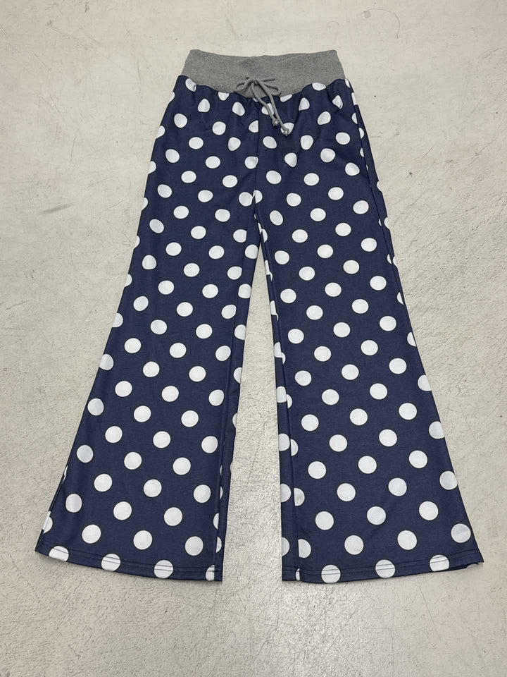 Damen Freizeithose mit modischem Punktedesign und elastischem Bund Drune