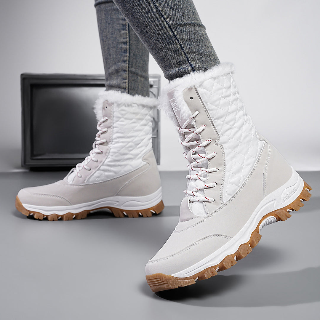 Damen Winterstiefel mit isolierendem Innenfutter und rutschfester Außensohle Drune