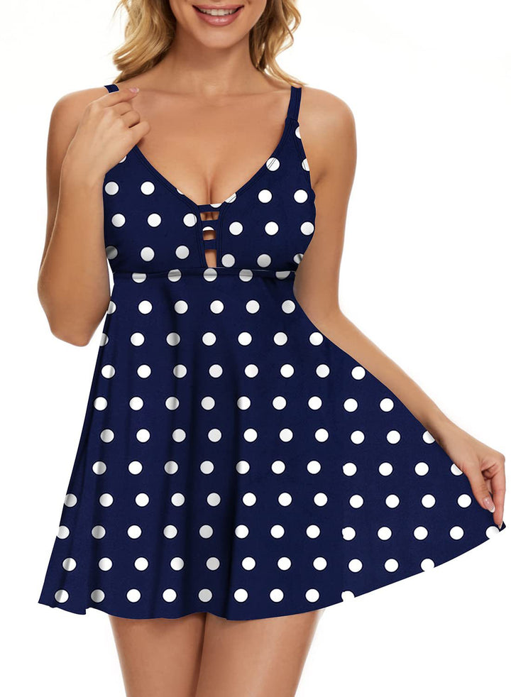 Damen Floral Strandedress Drune