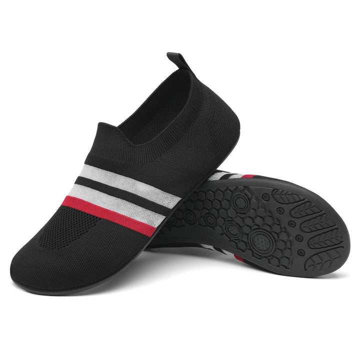 Damen nan ultra-flexibler Strick-Ballerina mit sockenähnlichem Schaft, elastischem Einstieg und rutschfester Flexsohle Drune