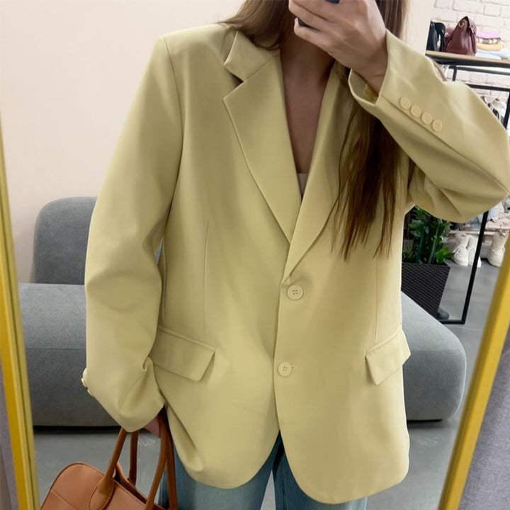 Damen Oversize-Sakko mit modernem Schnitt und tiefem Revers Drune