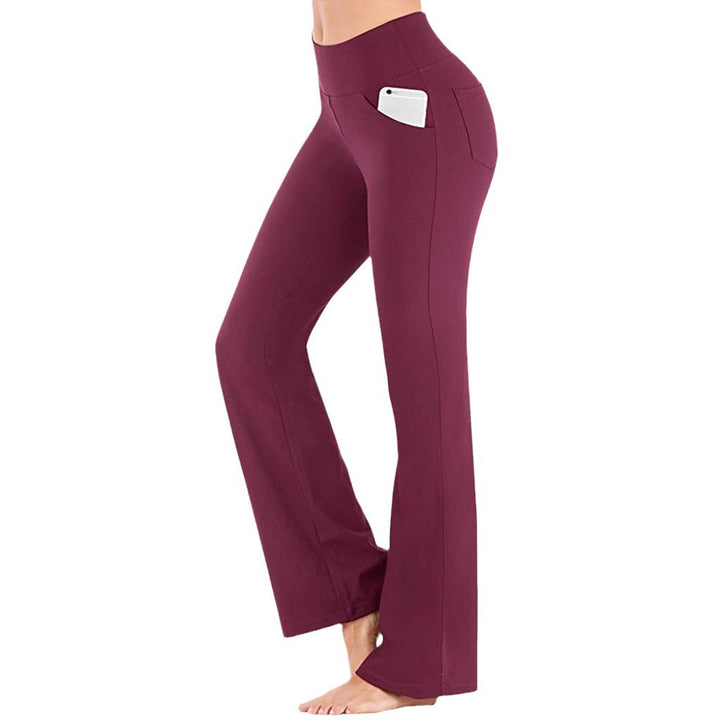 Damen Yoga-Hose mit hohem Bund und flared Schnitt Drune