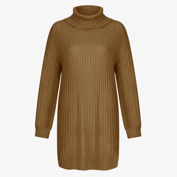 Damen Grobstrick Rollkragenpullover im lässigen Schnitt Drune