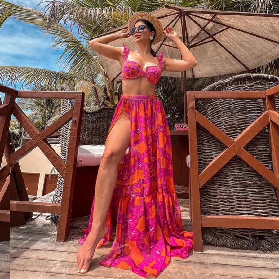 Damen Bikiniset mit voluminösem Rock von Drune