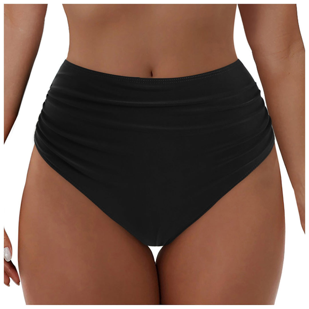 Damen Hochgeschnittenes Bikini-Höschen mit Rüschendetails Drune