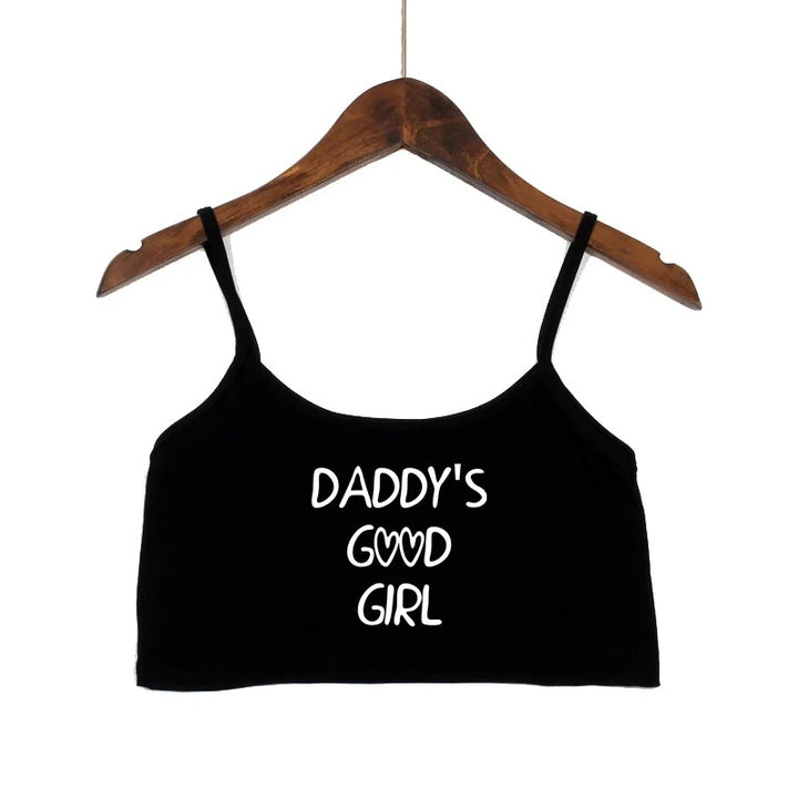 Damen modisches Crop-Top mit verzierten Trägern Drune