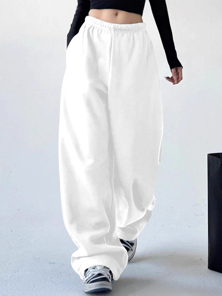Damen Weite Freizeithose mit elastischem Bund und seitlichen Taschen Drune