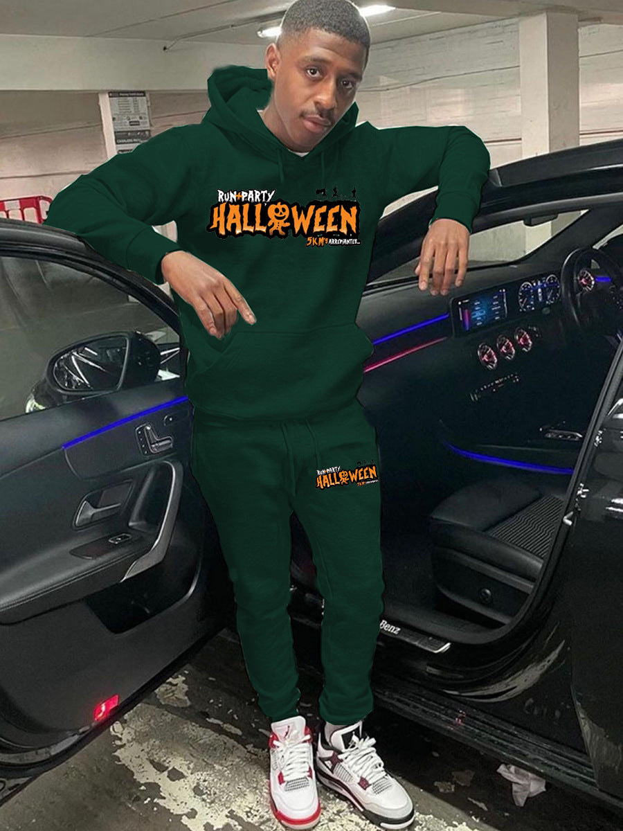 Damen Jogginganzug mit Halloween-Motiv und Kapuzenpullover Drune