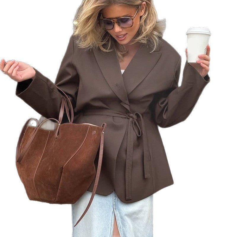 Damen modischer, taillierter Blazer Drune