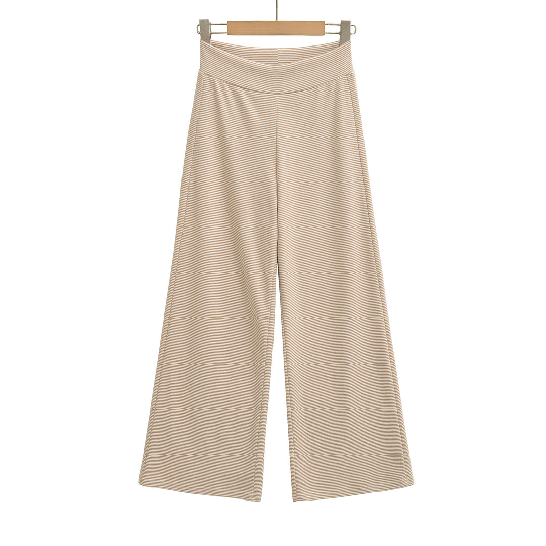 Damen weite Jersey-Hose mit hohem Bund Drune