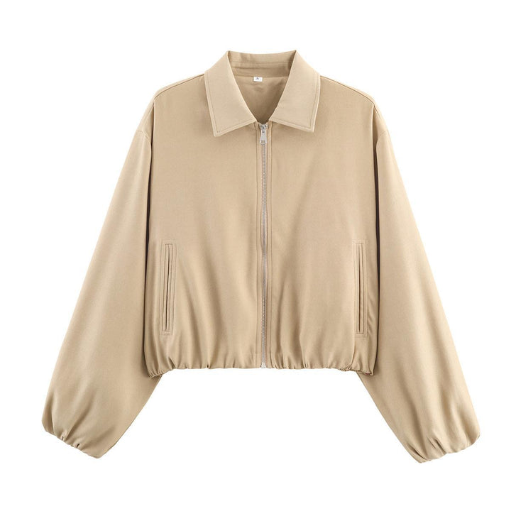Damen Übergangsjacke mit lässigem Schnitt und elastischen Bündchen Drune