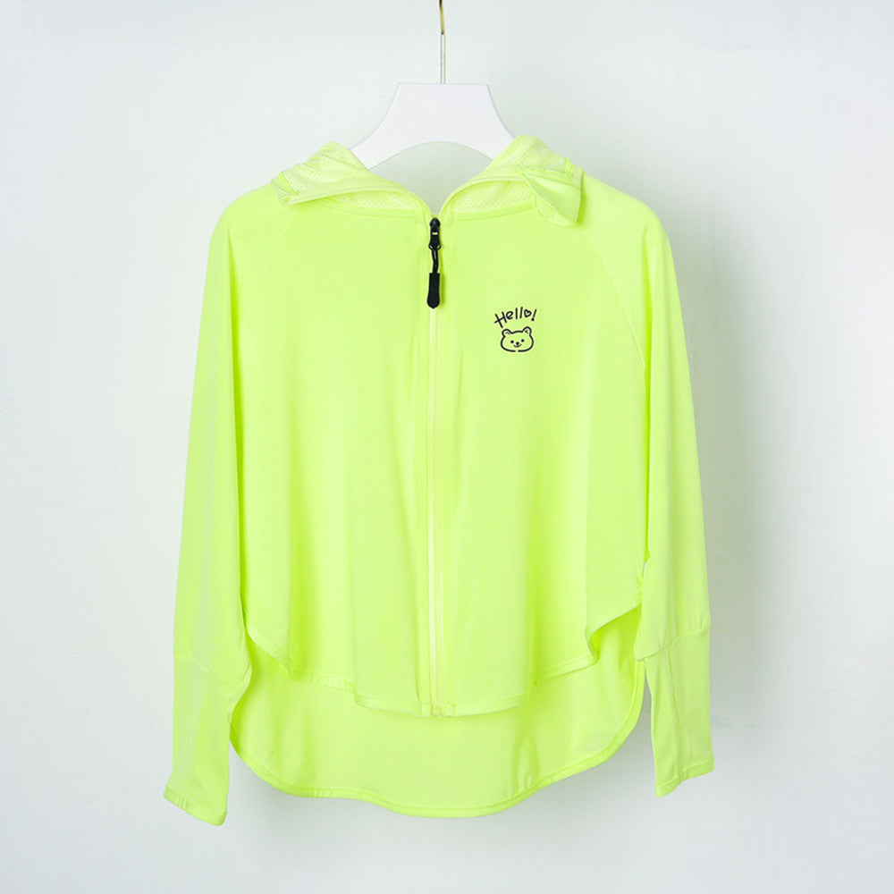 Damen Leichte Kapuzenjacke mit verspieltem Motiv Drune