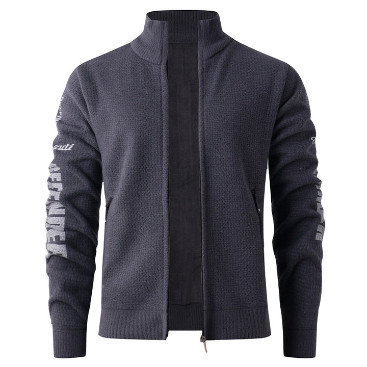 Herren gesteppte Freizeitjacke mit hohem Kragen und modernem Innenfutter Drune