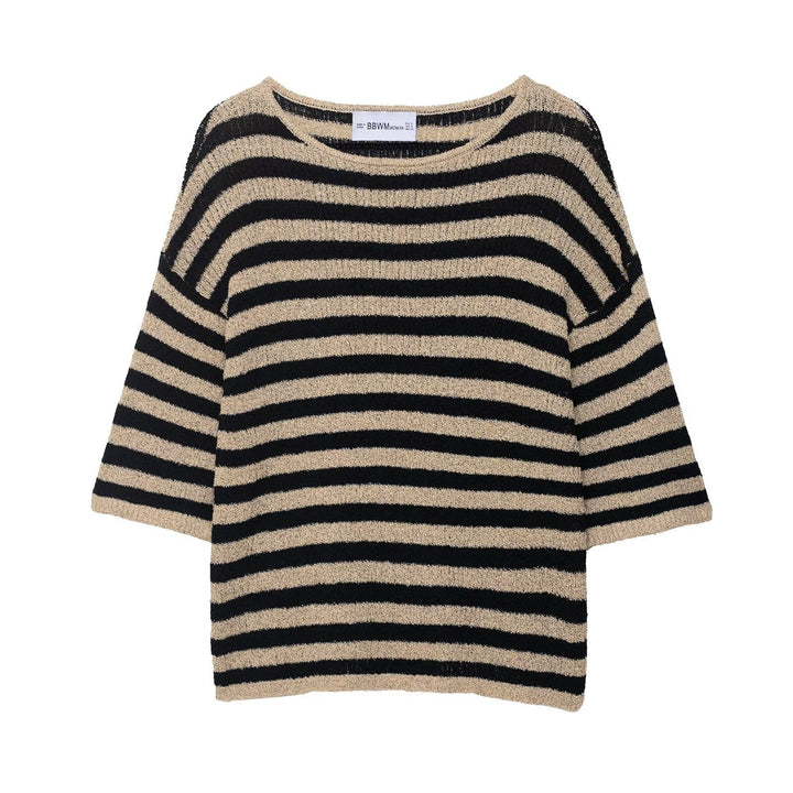 Damen Strickpullover mit stilvollem Streifendessin und weichem Material Drune