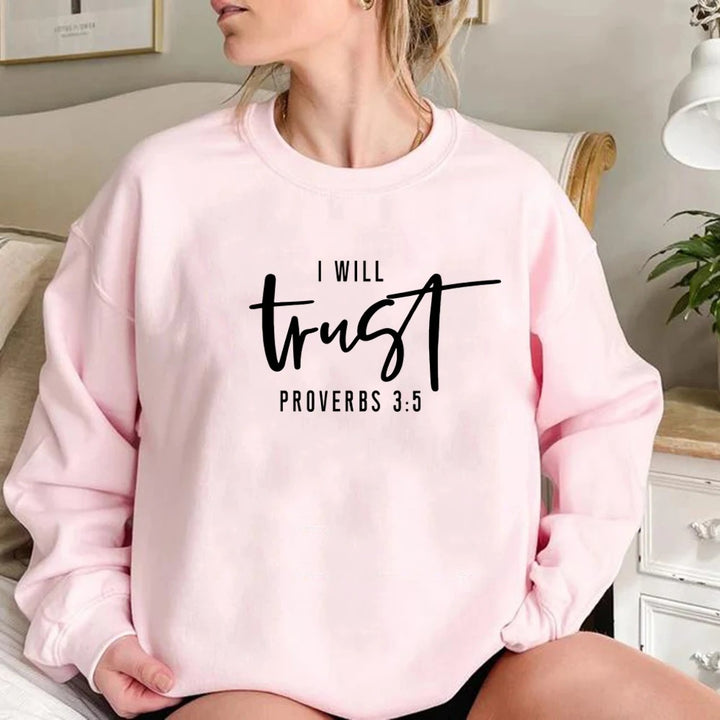Damen Sweatshirt mit motivierendem Schriftzug und bequemer Passform Drune