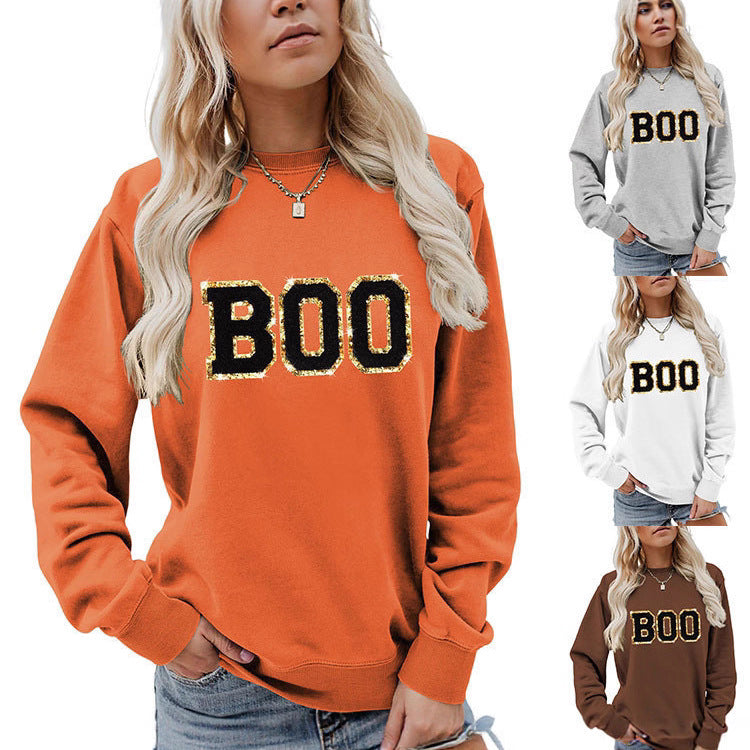 Damen Sweatshirt mit glitzerndem Aufdruck Drune