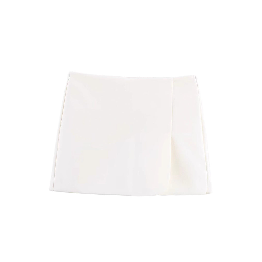 Damen Minirock mit exklusivem Schnitt und eleganter Drapierung Drune