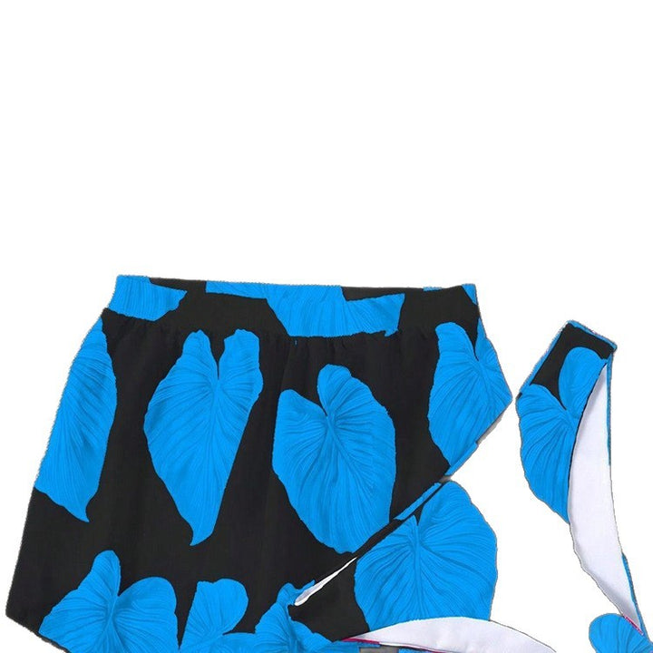 Damen Zweiteiliges Bikini-Set mit verspieltem Rock und Triangel-Oberteil Drune
