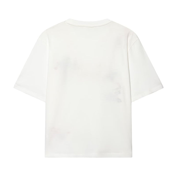 Damen T-Shirt mit feiner Stickerei und einzigartigen Drucken Drune